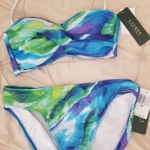 Ralph Lauren tie dye bikini sz 10